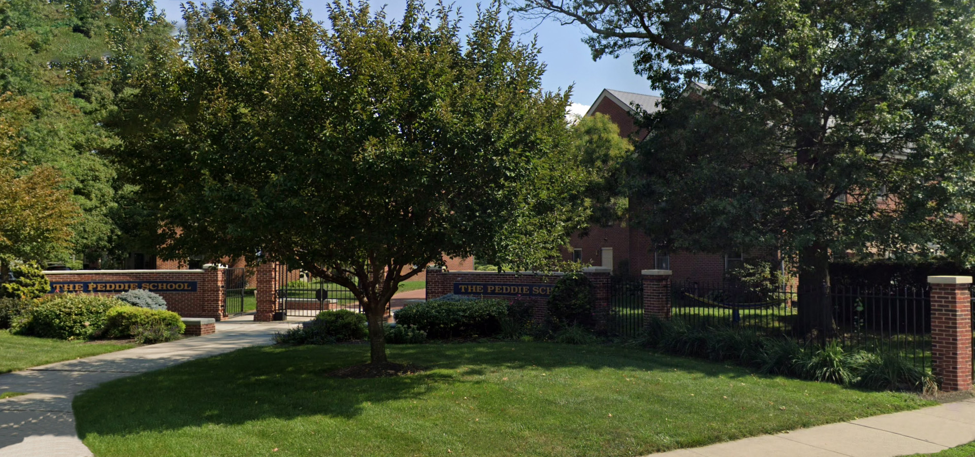 Peddie School gate.