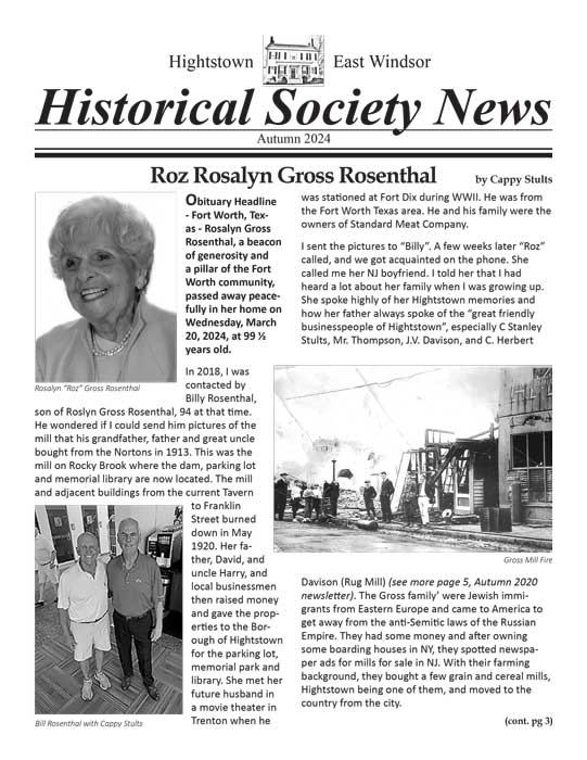 Cover page of Autumn 2024 newsletter.