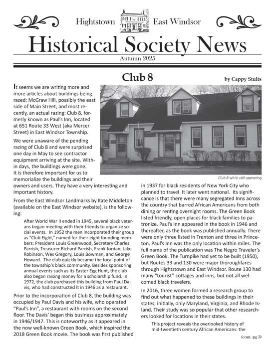 Autumn 2025 newsletter.
